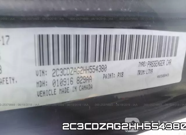 2C3CDZAG2HH554380 фото 10