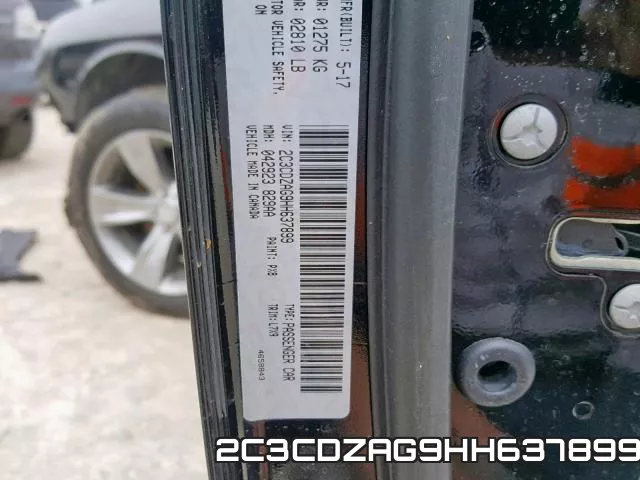 2C3CDZAG9HH637899 фото 2