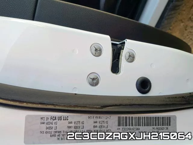 2C3CDZAGXJH215064 фото 2
