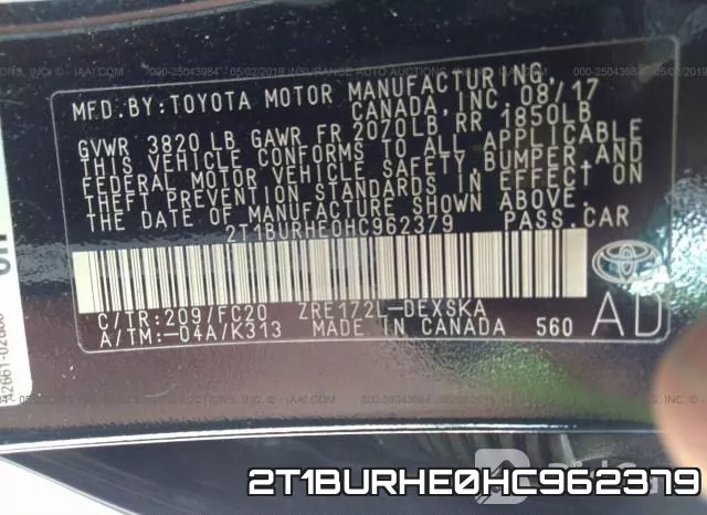 2T1BURHE0HC962379 фото 10