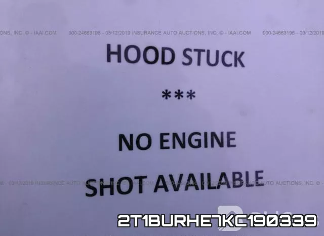 2T1BURHE7KC190339 фото 2