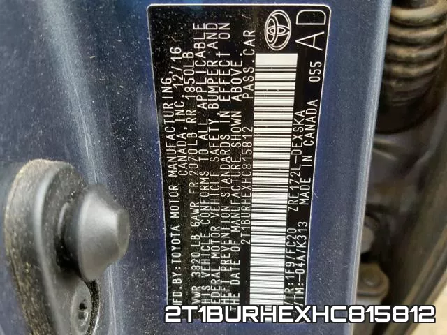 2T1BURHEXHC815812 фото 2