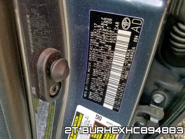 2T1BURHEXHC894883 фото 2