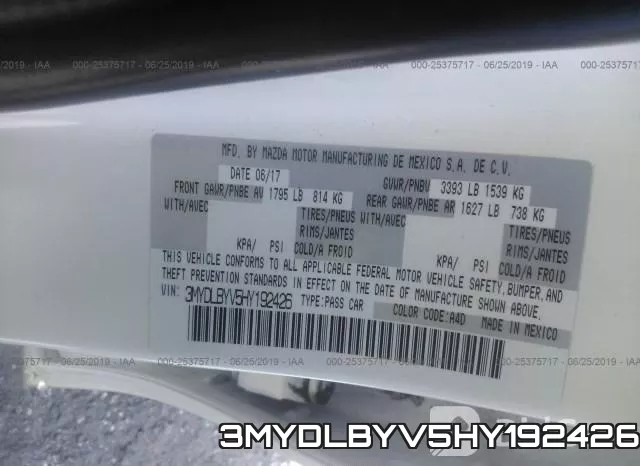 3MYDLBYV5HY192426 фото 10