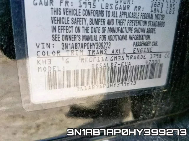 3N1AB7AP0HY399273 фото 2
