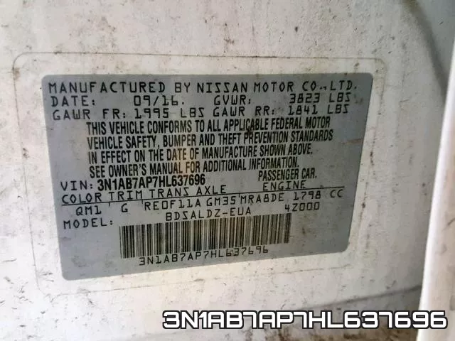 3N1AB7AP7HL637696 фото 2
