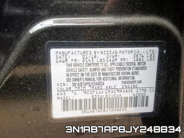 3N1AB7AP8JY248834 фото 2