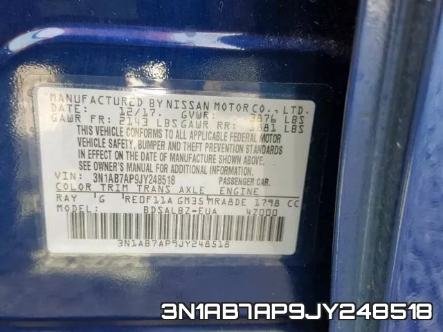 3N1AB7AP9JY248518 фото 2