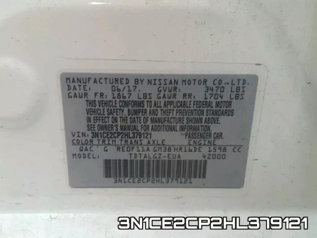 3N1CE2CP2HL379121 фото 2