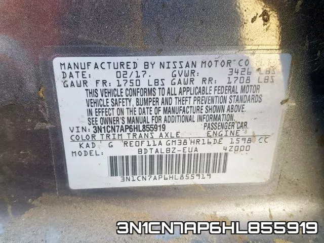 3N1CN7AP6HL855919 фото 2