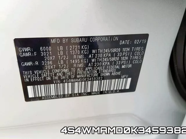 4S4WMAMD0K3459382 фото 2