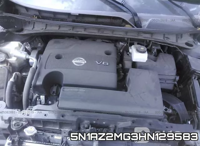 5N1AZ2MG3HN129583 фото 2