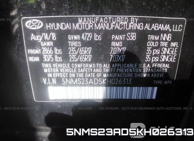 5NMS23AD5KH026313 фото 10