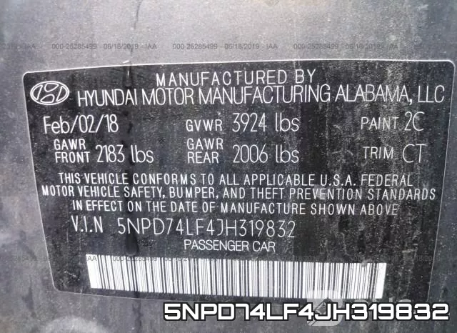 5NPD74LF4JH319832 фото 10
