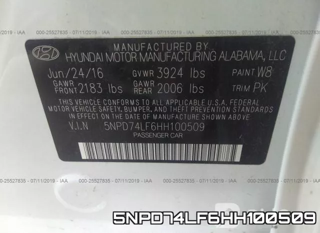 5NPD74LF6HH100509 фото 10