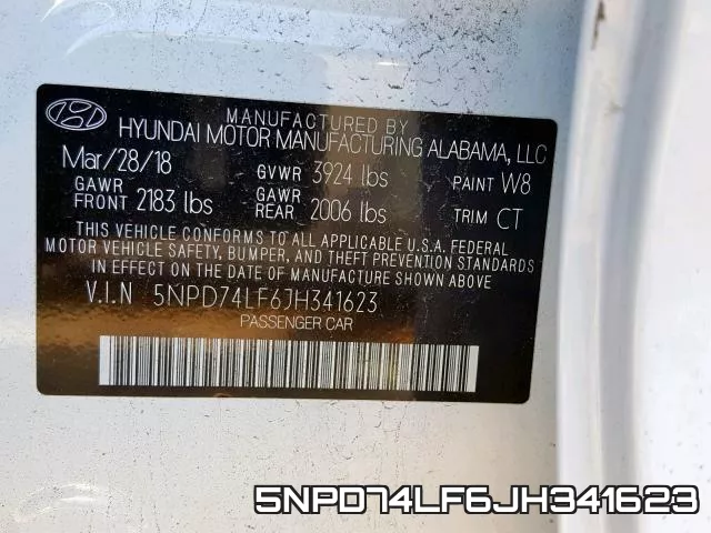 5NPD74LF6JH341623 фото 2