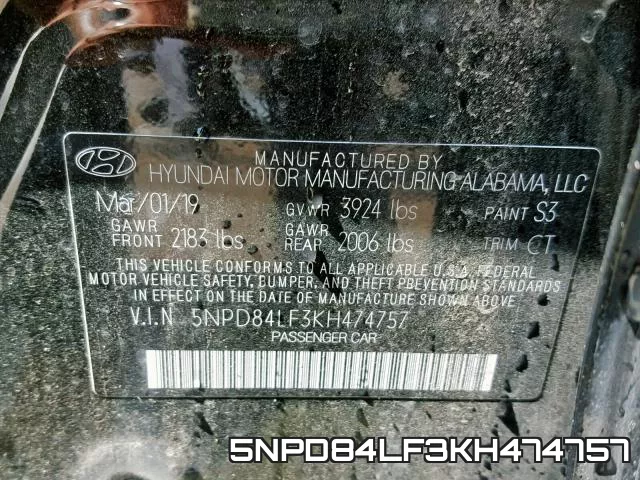 5NPD84LF3KH474757 фото 2