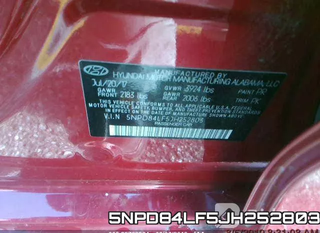 5NPD84LF5JH252803 фото 10