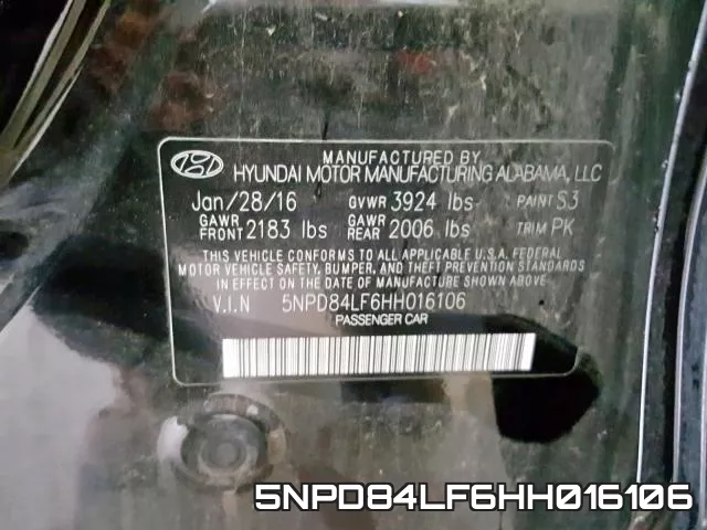 5NPD84LF6HH016106 фото 2