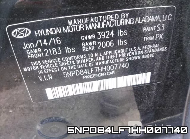 5NPD84LF7HH007740 фото 10