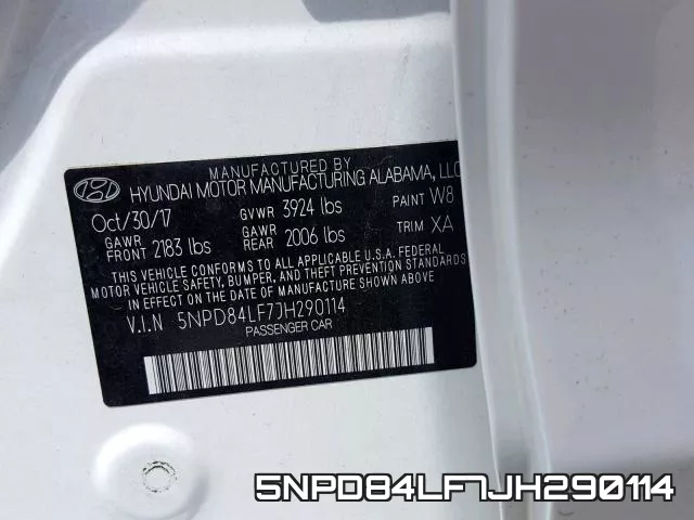 5NPD84LF7JH290114 фото 2