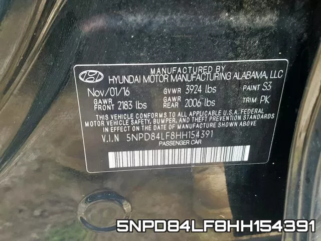5NPD84LF8HH154391 фото 2