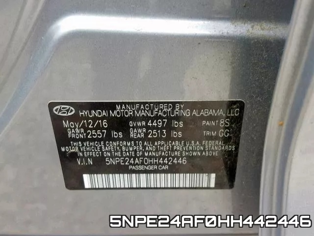5NPE24AF0HH442446 фото 2