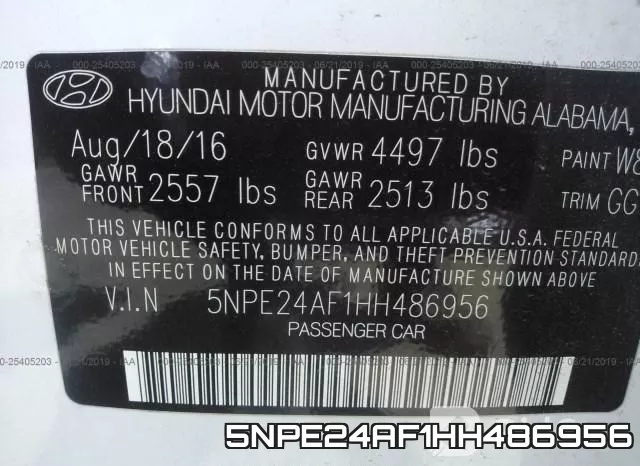5NPE24AF1HH486956 фото 10