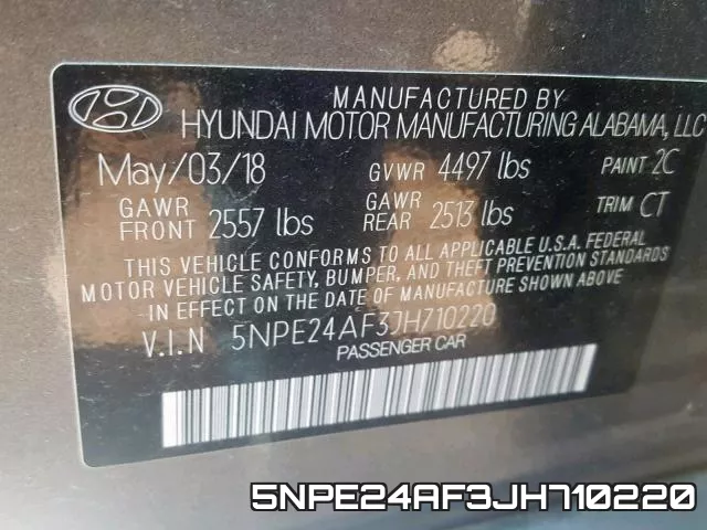 5NPE24AF3JH710220 фото 2