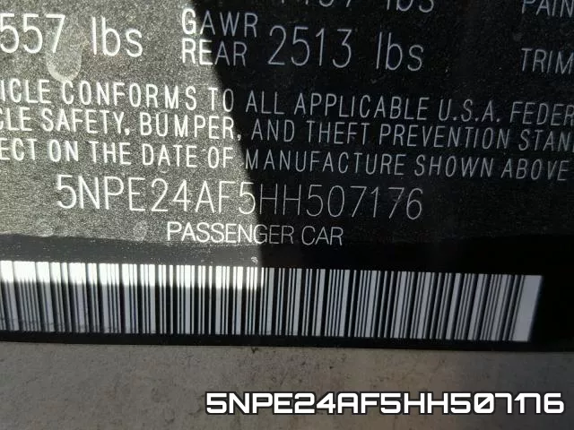 5NPE24AF5HH507176 фото 2