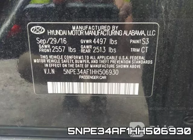 5NPE34AF1HH506930 фото 10
