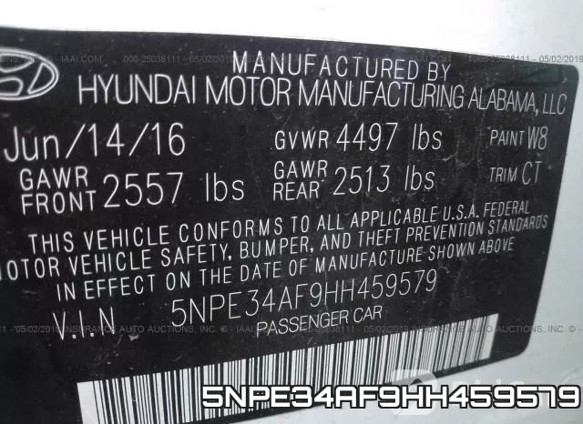 5NPE34AF9HH459579 фото 10