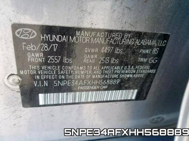 5NPE34AFXHH568889 фото 2