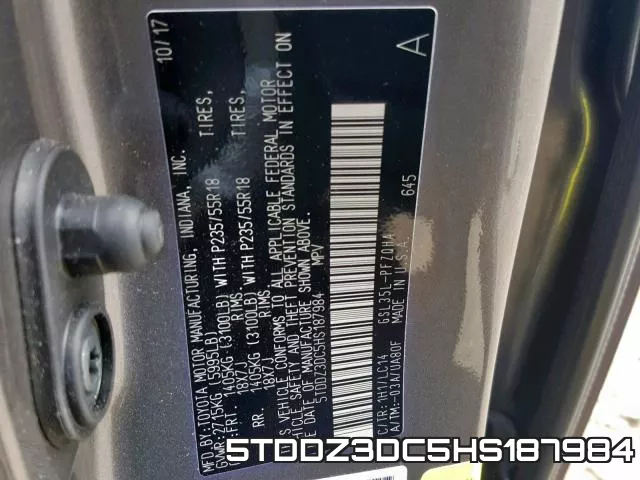 5TDDZ3DC5HS187984 фото 2