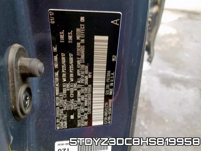 5TDYZ3DC8HS819958 фото 2