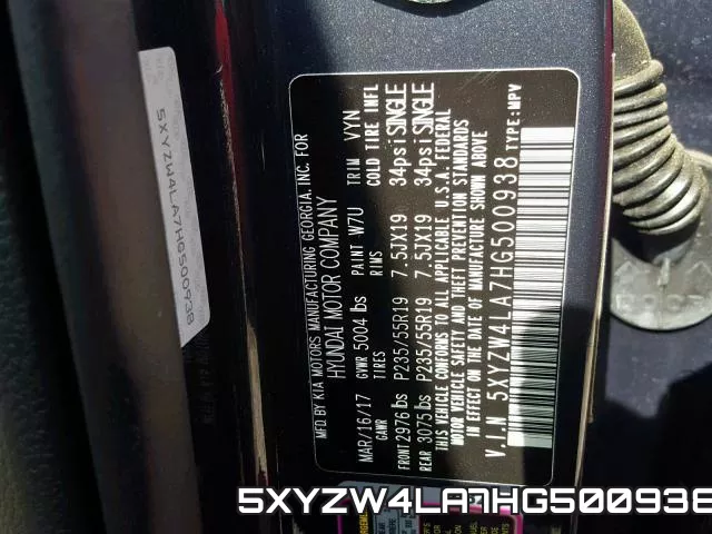 5XYZW4LA7HG500938 фото 2