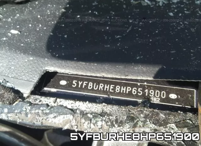 5YFBURHE8HP651900 фото 10