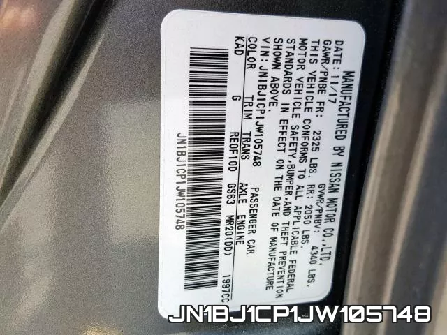 JN1BJ1CP1JW105748 фото 2