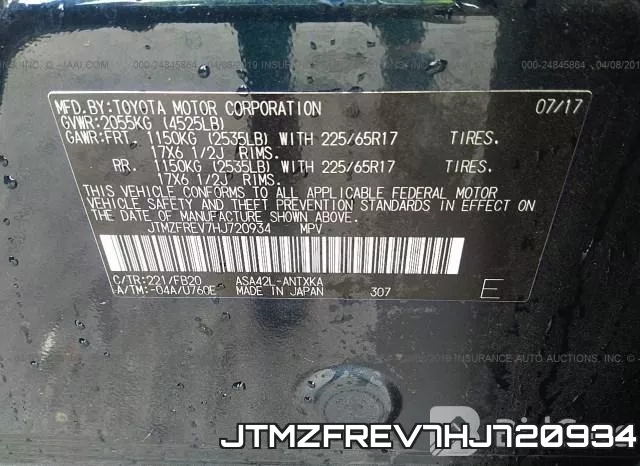 JTMZFREV7HJ720934 фото 10