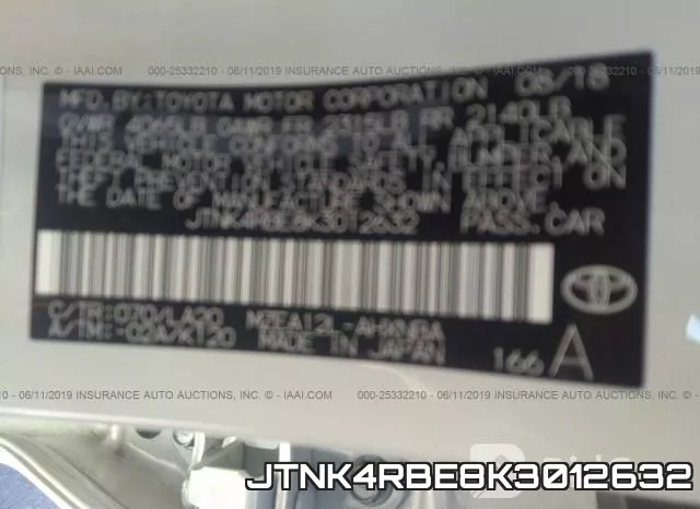 JTNK4RBE8K3012632 фото 10