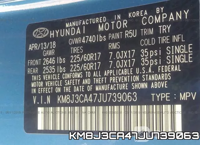 KM8J3CA47JU739063 фото 10