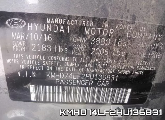 KMHD74LF2HU136831 фото 10