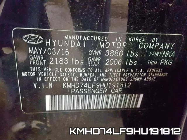 KMHD74LF9HU191812 фото 2