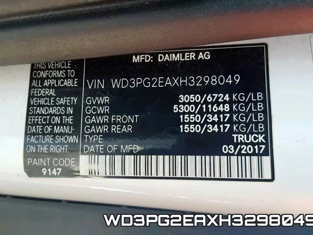 WD3PG2EAXH3298049 фото 2