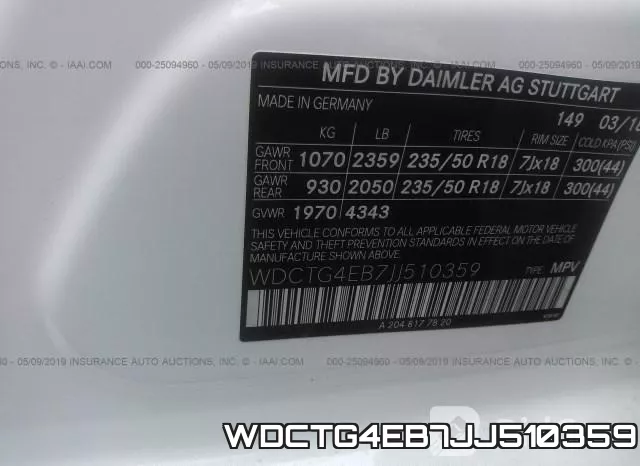 WDCTG4EB7JJ510359 фото 10