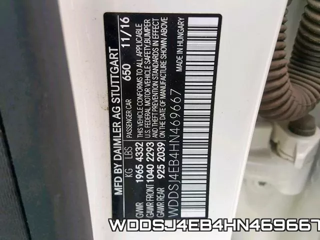 WDDSJ4EB4HN469667 фото 2