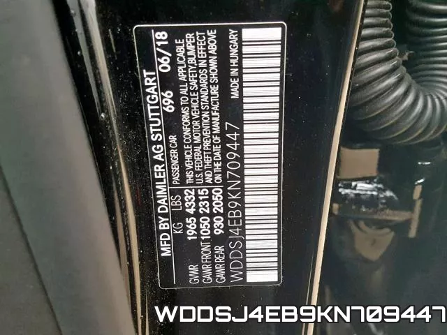 WDDSJ4EB9KN709447 фото 2