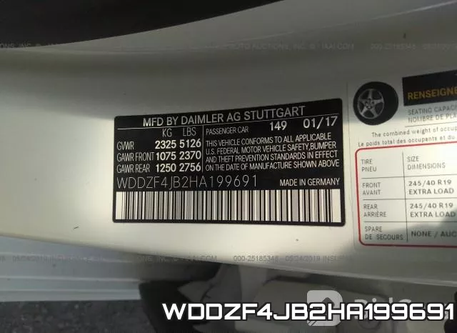 WDDZF4JB2HA199691 фото 10