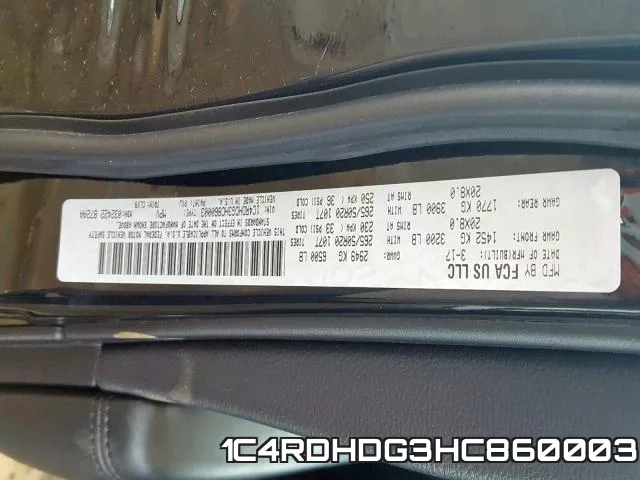 1C4RDHDG3HC860003 фото 2