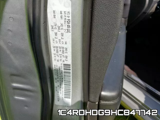 1C4RDHDG9HC847742 фото 2